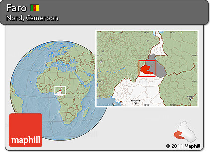 Savanna Style Location Map of Faro, highlighted country, highlighted parent region, hill shading