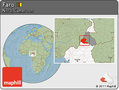Savanna Style Location Map of Faro, highlighted country, highlighted parent region, hill shading
