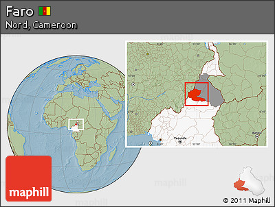 Savanna Style Location Map of Faro, highlighted country, highlighted parent region, hill shading
