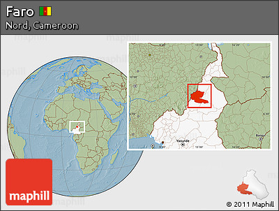 Savanna Style Location Map of Faro, highlighted country, hill shading