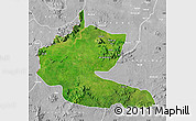 Satellite Map of Faro, lighten, desaturated