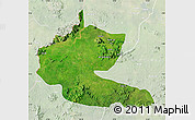 Satellite Map of Faro, lighten