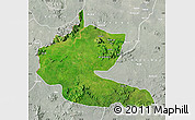 Satellite Map of Faro, lighten, semi-desaturated