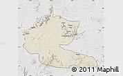 Shaded Relief Map of Faro, lighten, semi-desaturated