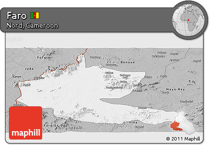 Gray Panoramic Map of Faro
