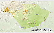 Physical 3D Map of Mayo-Louti, lighten