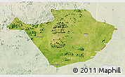 Satellite 3D Map of Mayo-Louti, lighten