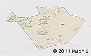 Shaded Relief 3D Map of Mayo-Louti, single color outside