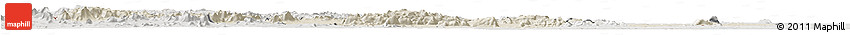 Shaded Relief Horizon Map of Mayo-Louti, lighten, semi-desaturated
