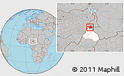 Gray Location Map of Mayo-Louti, highlighted parent region