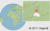 Savanna Style Location Map of Mayo-Louti, highlighted parent region