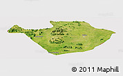 Satellite Panoramic Map of Mayo-Louti, cropped outside