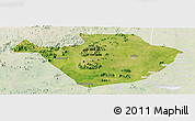 Satellite Panoramic Map of Mayo-Louti, lighten