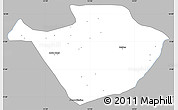 Gray Simple Map of Mayo-Louti, single color outside