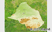 Physical 3D Map of Mayo-Rey, satellite outside