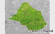 Satellite 3D Map of Mayo-Rey, lighten, desaturated