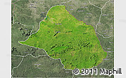 Satellite 3D Map of Mayo-Rey, semi-desaturated