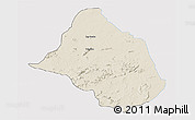 Shaded Relief 3D Map of Mayo-Rey, single color outside