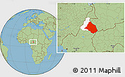 Savanna Style Location Map of Mayo-Rey, highlighted parent region