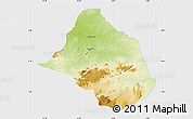 Physical Map of Mayo-Rey, single color outside