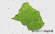 Satellite Map of Mayo-Rey, single color outside