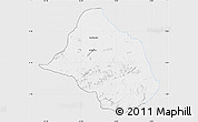 Silver Style Map of Mayo-Rey, single color outside