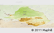 Physical Panoramic Map of Mayo-Rey, lighten