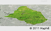 Satellite Panoramic Map of Mayo-Rey, lighten, semi-desaturated