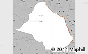 Gray Simple Map of Mayo-Rey