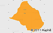 Political Simple Map of Mayo-Rey, single color outside