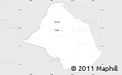 Silver Style Simple Map of Mayo-Rey, single color outside