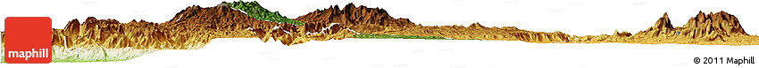 Satellite Horizon Map of Bamboutos, physical outside