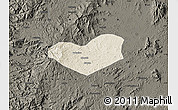 Shaded Relief Map of Bamboutos, darken