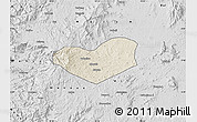 Shaded Relief Map of Bamboutos, desaturated