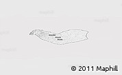 Silver Style Panoramic Map of Bamboutos, single color outside