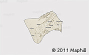Shaded Relief 3D Map of Haut-Nkam, single color outside