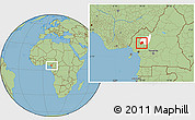 Savanna Style Location Map of Haut-Nkam, highlighted parent region