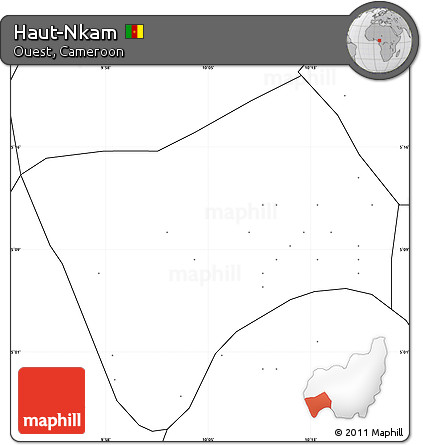 Blank Simple Map of Haut-Nkam, no labels