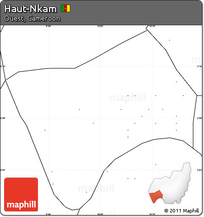 Blank Simple Map of Haut-Nkam, no labels