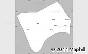 Gray Simple Map of Haut-Nkam, single color outside