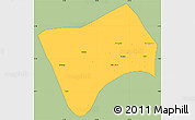 Savanna Style Simple Map of Haut-Nkam, single color outside