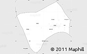 Silver Style Simple Map of Haut-Nkam