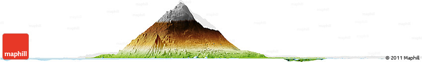 Physical Horizon Map of Fako, single color outside