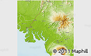 Physical 3D Map of Indian