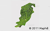 Satellite 3D Map of Meme, cropped outside