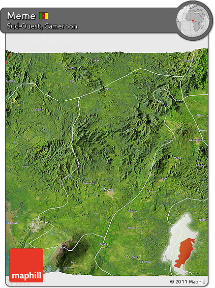 Satellite 3D Map of Meme