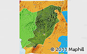 Satellite 3D Map of Meme, political outside