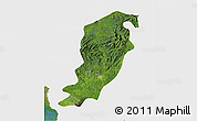Satellite 3D Map of Meme, single color outside