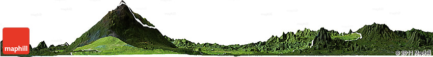 Satellite Horizon Map of Meme, darken