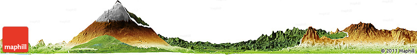 Satellite Horizon Map of Meme, physical outside